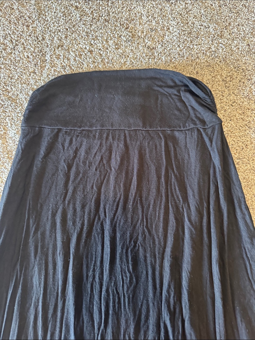 Merona Black Maxi Skirt with Flowing A-Line - Picture 2 of 3